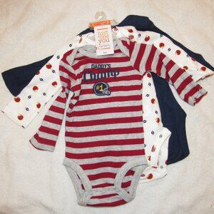 Just One You by Carter's 3 piece onesie bodysuit set football sports